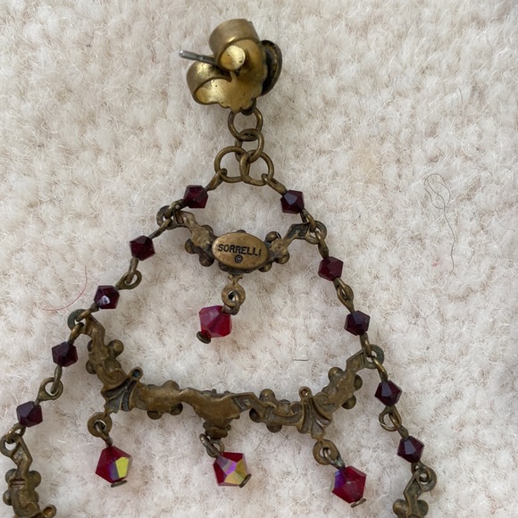 Sorrelli Vintage Tiered Chandelier Swarovski Crystal Statement Earrings - Picture 8 of 9